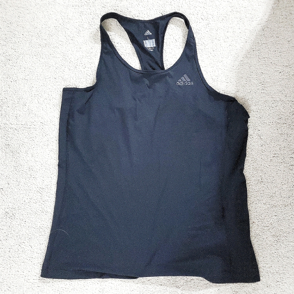 Adidas Black Racerback Tanks